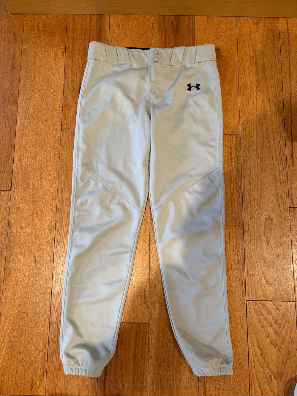 Under Armour Gray Performance Baseball Pants with Logo Waistband